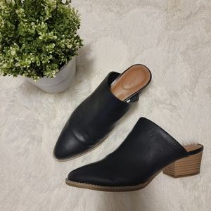Target Black Block Heel Mules | Size 8.5